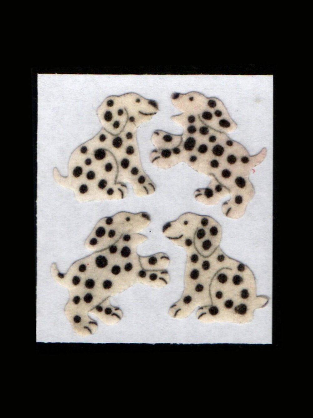 5/$20 Sandylion Fuzzy Dalmatian Vintage Stickers New Backing